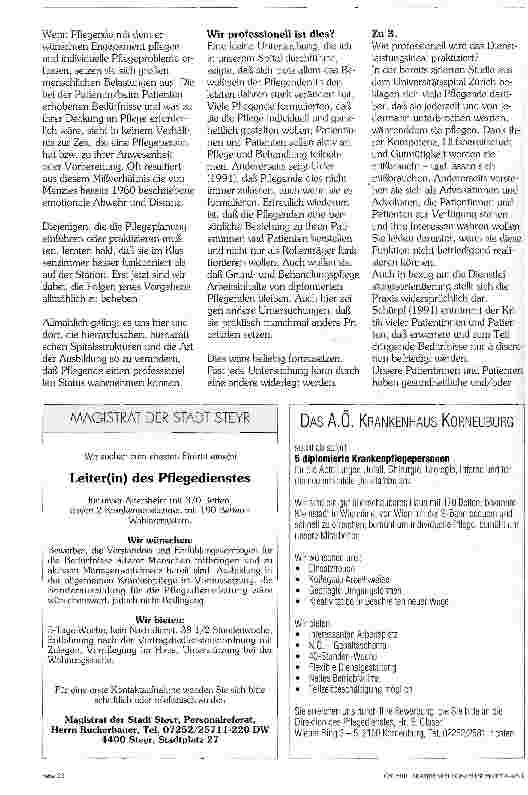 Vorschauseite 4: Grundwerte der Pflege - wie professionell pflegen wir?