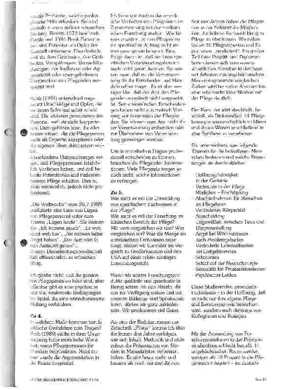 Vorschauseite 5: Grundwerte der Pflege - wie professionell pflegen wir?