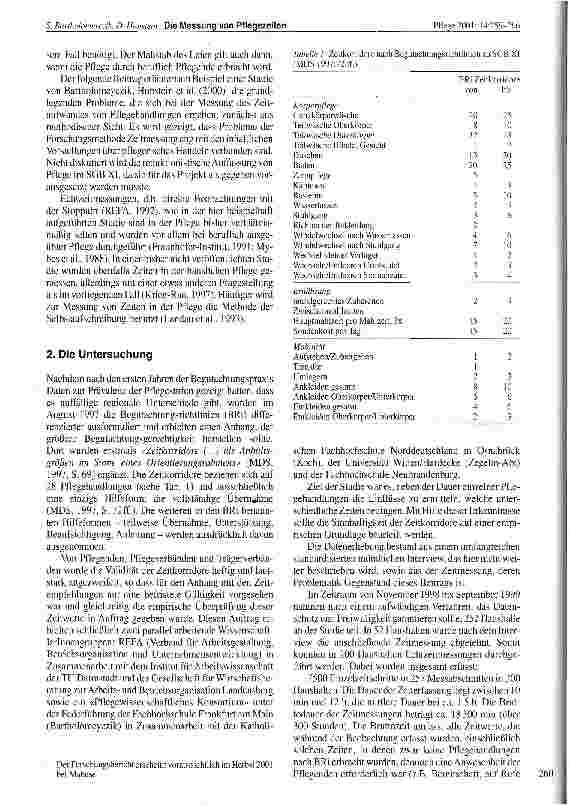 Vorschauseite 2: Die Messung von Pflegezeiten - methodische und inhaltliche Probleme