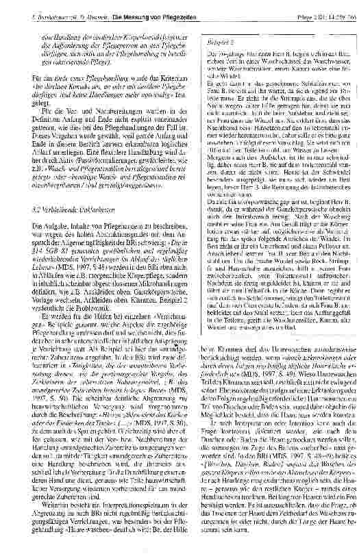 Vorschauseite 4: Die Messung von Pflegezeiten - methodische und inhaltliche Probleme