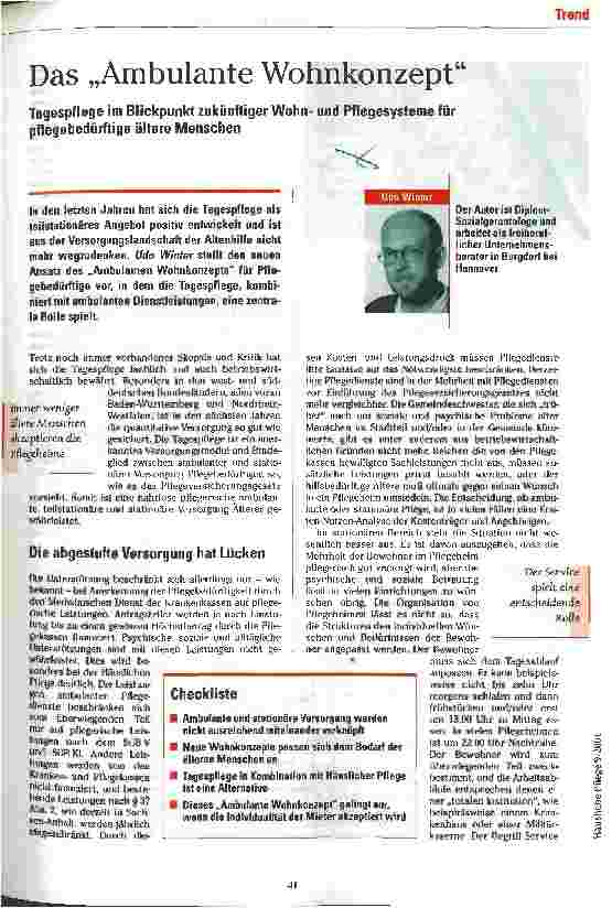 Vorschauseite 1: Das Ambulante Wohnkonzept