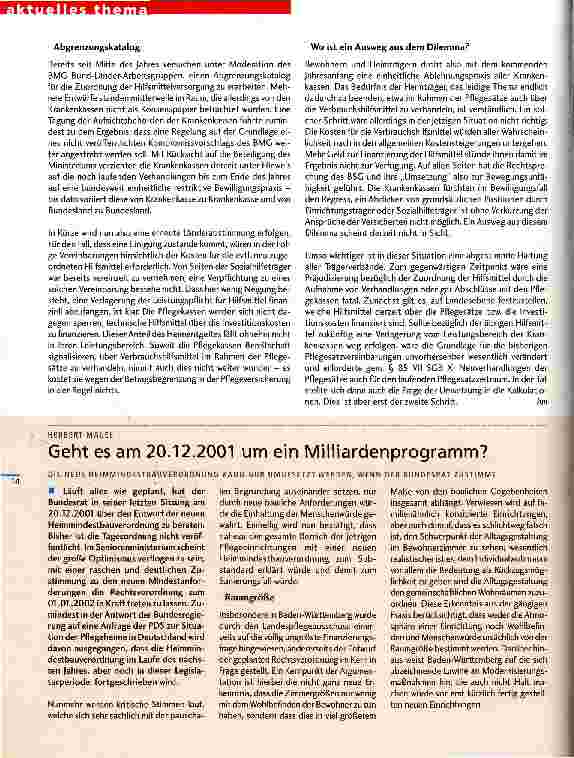 Vorschauseite 2: Streit um die Hilfsmittel - Kein Ende in Sicht