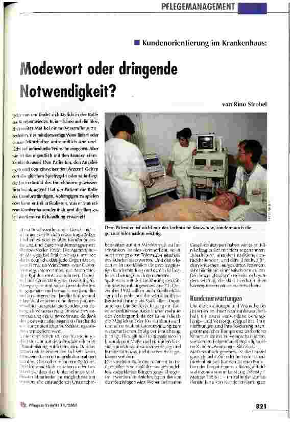 Vorschauseite 1: Modewort oder dringende Notwendigkeit?