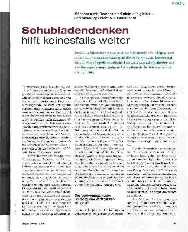 Vorschauseite 2: Schubladendenken hilft keinesfalls weiter