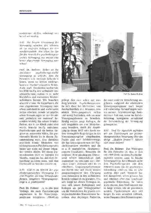 Vorschauseite 3: Psychotherapie - der Bedarf an Therapieplätzen wächst
