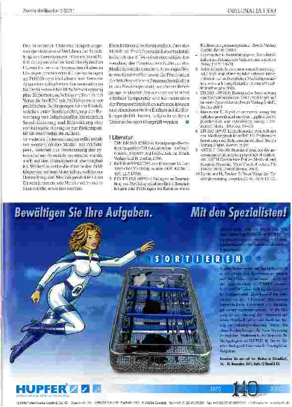 Vorschauseite 6: Biokompatibilität von Medizinprodukten nach der maschinellen Aufbereitung in Reinigungs-Desinfektionsgeräten