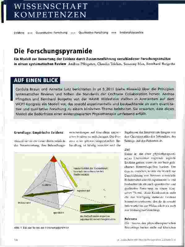 Vorschauseite 1: Die Forschungspyramide