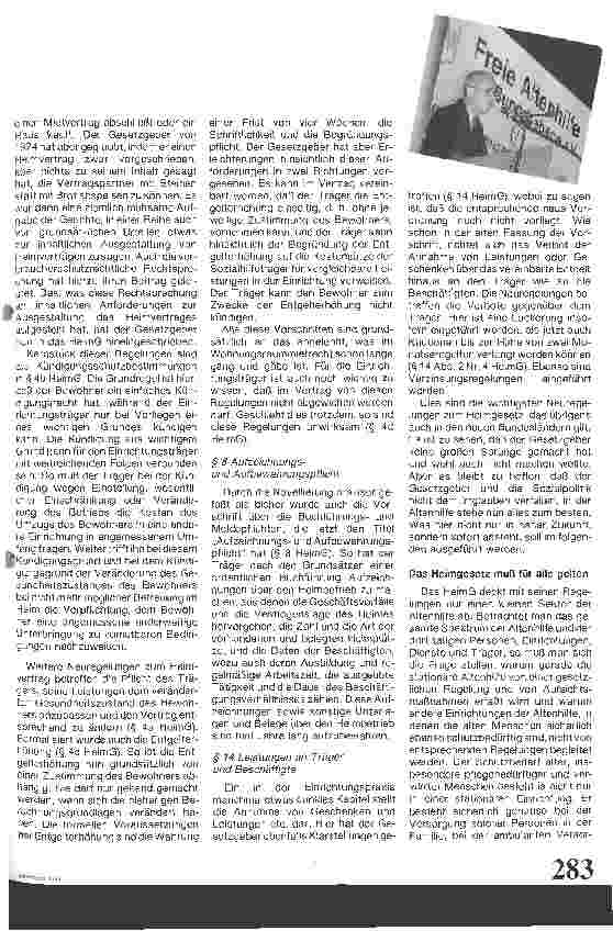 Vorschauseite 2: Heimgesetz: Gleiche Pflicht für alle!
