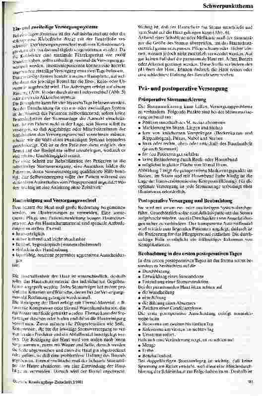 Vorschauseite 4: Pflegeaspekte bei der Stomaversorgung