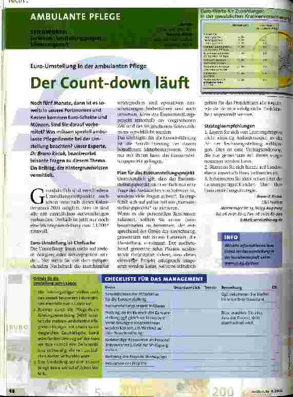Vorschauseite 1: Der Count-down läuft