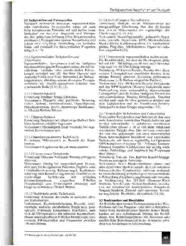Vorschauseite 3: Anästhesiologisches Management perioperatuver Herzrhythmusstörungen