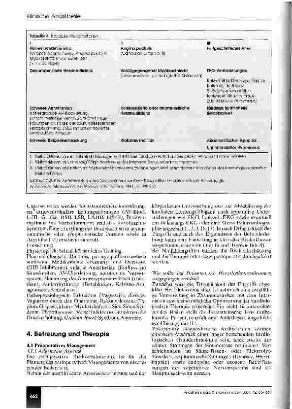 Vorschauseite 4: Anästhesiologisches Management perioperatuver Herzrhythmusstörungen