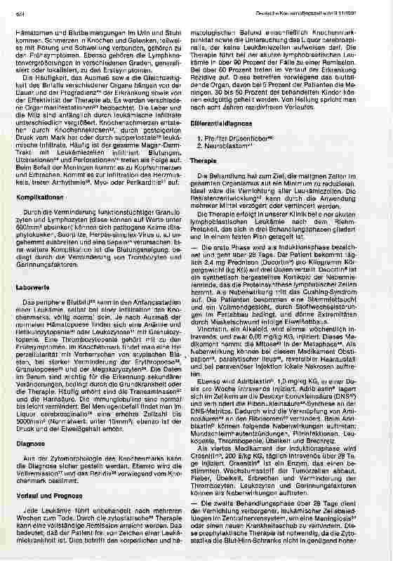 Vorschauseite 2: Pflege eines Kindes mit akuter lymphoblastischer Leukämie