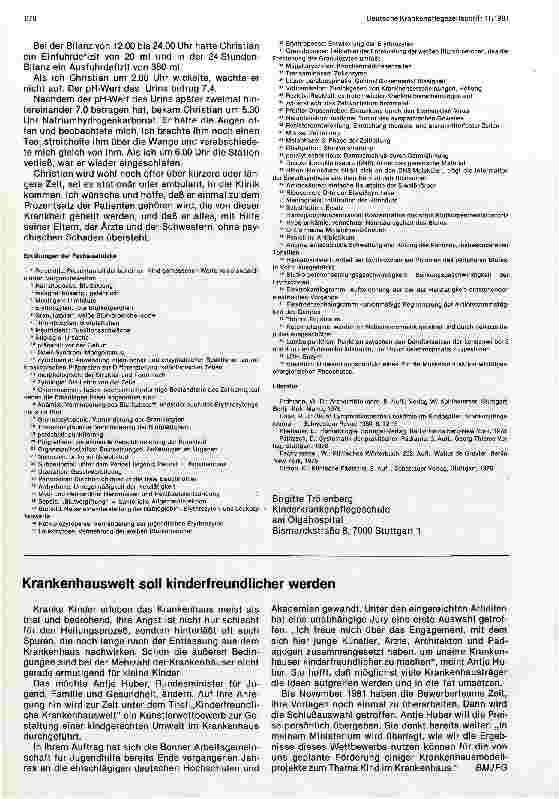 Vorschauseite 6: Pflege eines Kindes mit akuter lymphoblastischer Leukämie