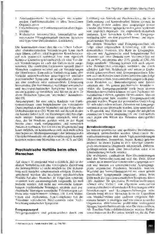 Vorschauseite 4: Die Psyche des alten Menschen - Implikationen für die Notfallmedizin