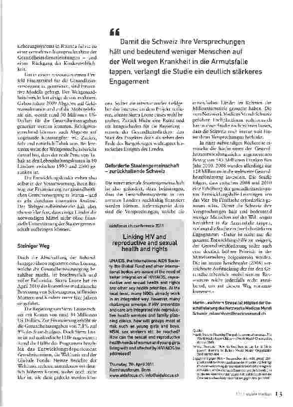 Vorschauseite 2: Weltweite Armutsfalle kann beseitigt werden