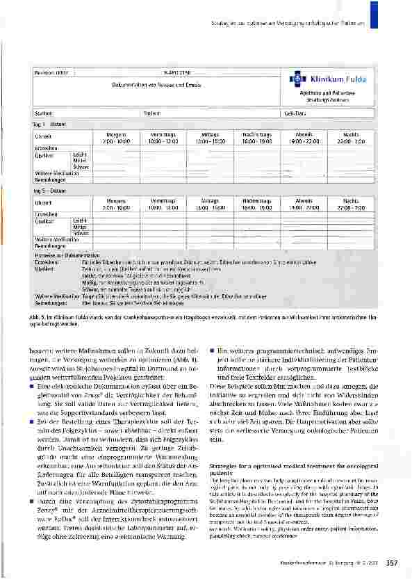 Vorschauseite 6: Strategien zur optimierten Versorgung onkologischer Patienten