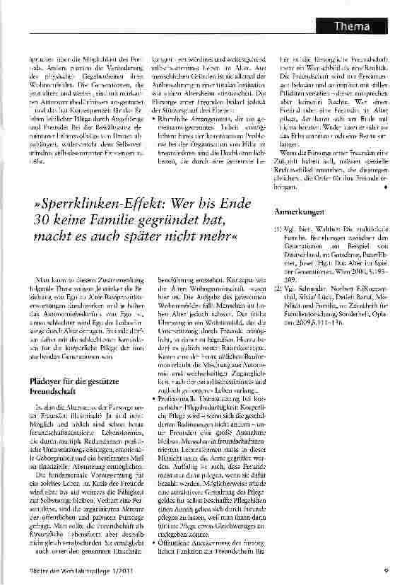 Vorschauseite 3: Sorgende FreundeNichtverwandschaftliche Beziehungen als Familienersatz