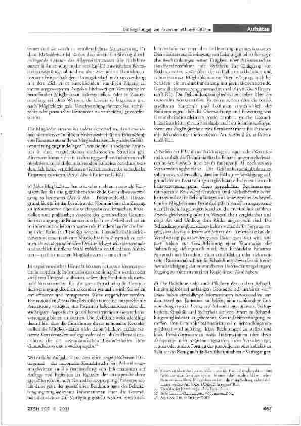 Vorschauseite 6: Die Regelungen der Patientenrechte-Richtlinie zur grenzüberschreitenden Inanspruchnahme von Gesundheitsdienstleistungen in der EU
