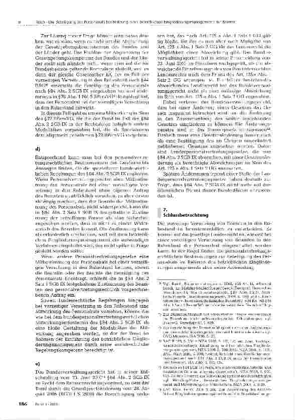 Vorschauseite 5: Die Beteiligung des Personalrats bei Nutzung eines betrieblichen Eingliederungsmanagements für Beamte