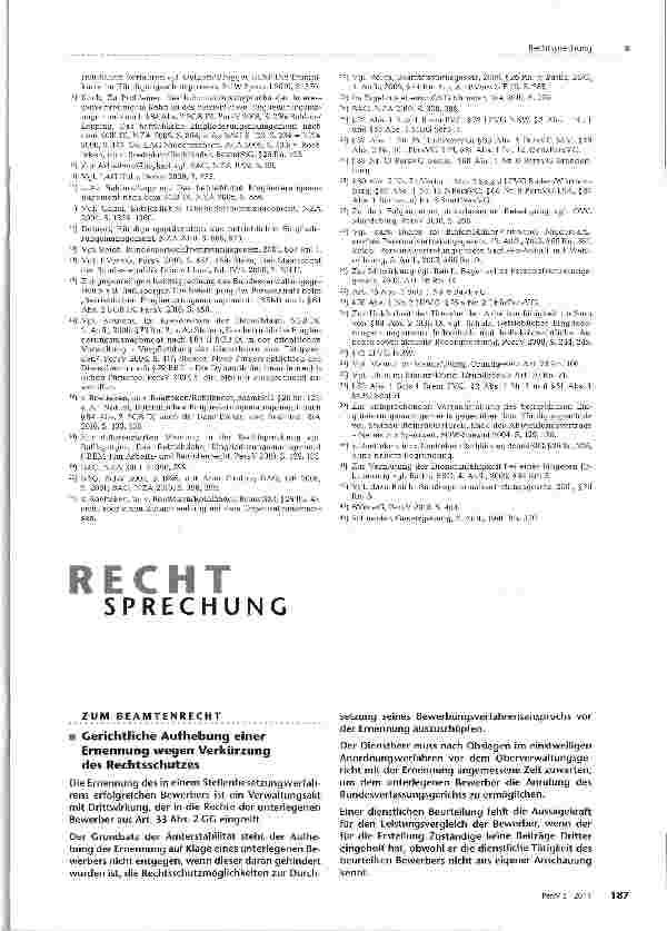 Vorschauseite 6: Die Beteiligung des Personalrats bei Nutzung eines betrieblichen Eingliederungsmanagements für Beamte