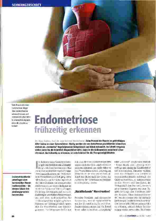 Vorschauseite 1: Endometriose frühzeitig erkennen