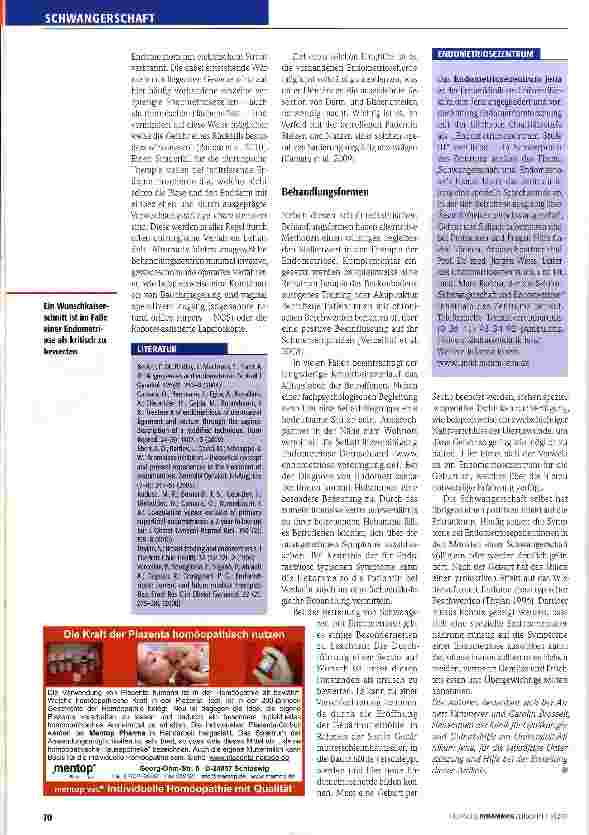 Vorschauseite 5: Endometriose frühzeitig erkennen