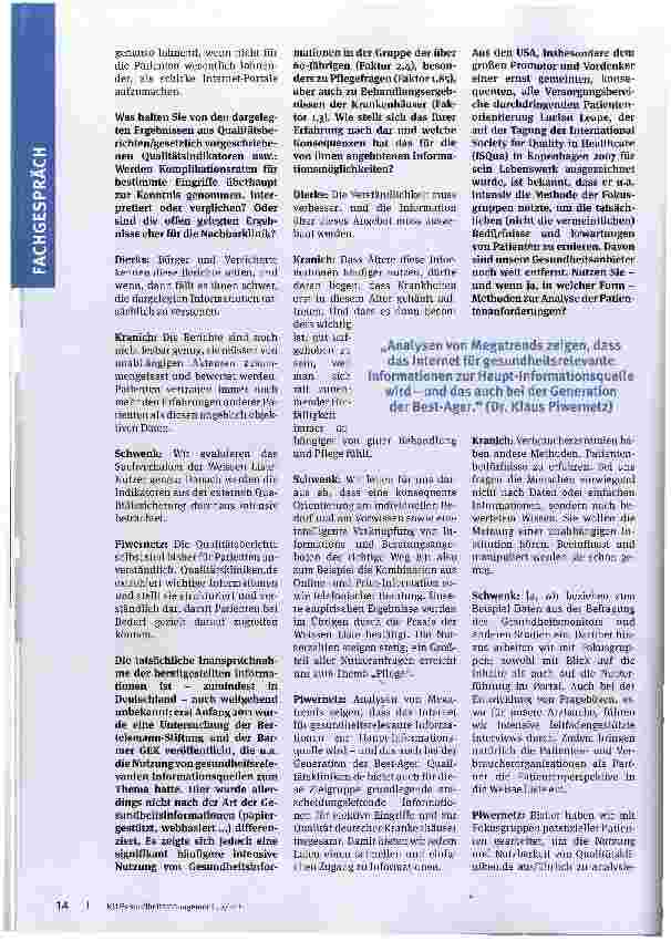 Vorschauseite 3: Achtung: Wichtig für alle Kliniken!