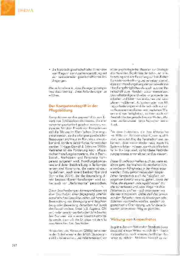 Vorschauseite 6: „KINAESTHETICS Perspektiven zur Bewegungskompetenz für Pflegende