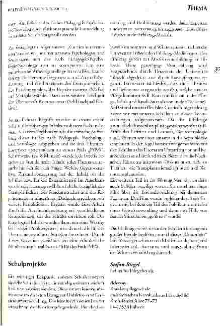Vorschauseite 4: Das Schulkonzept einer Krankenpflegeschule