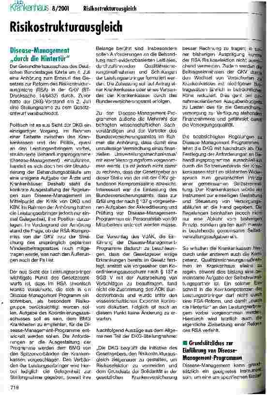 Vorschauseite 1: Risikostrukturausgleich