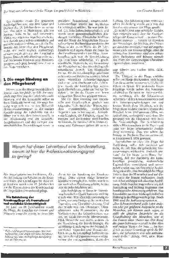Vorschauseite 2: Der Weg zum Lehrerberuf in der Pflege - ein geschichtlicher Rückblick