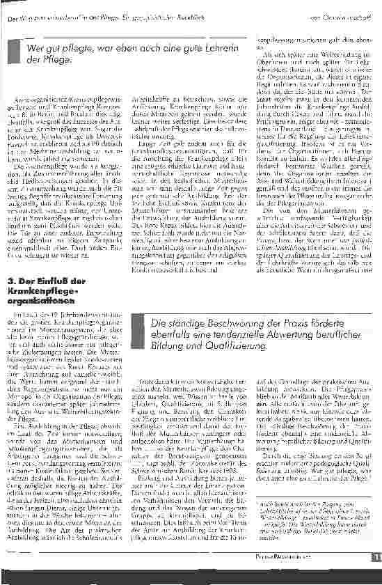 Vorschauseite 6: Der Weg zum Lehrerberuf in der Pflege - ein geschichtlicher Rückblick