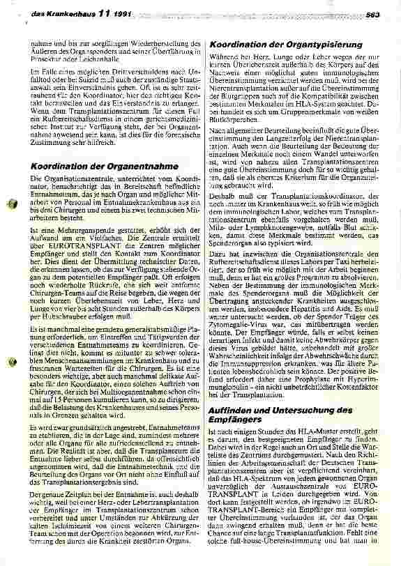 Vorschauseite 3: Die Organisation der Organtransplantation