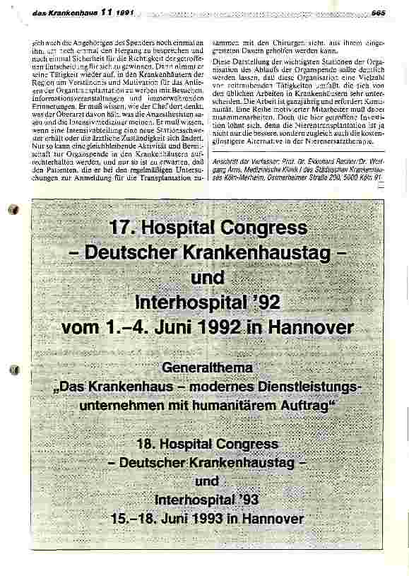 Vorschauseite 5: Die Organisation der Organtransplantation