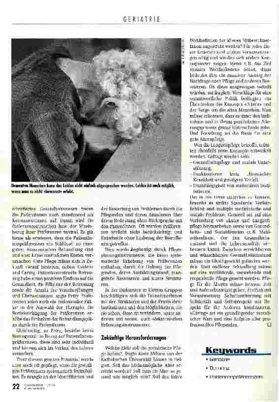 Vorschauseite 3: Tröstende Pflege Geriatrische Syndrome