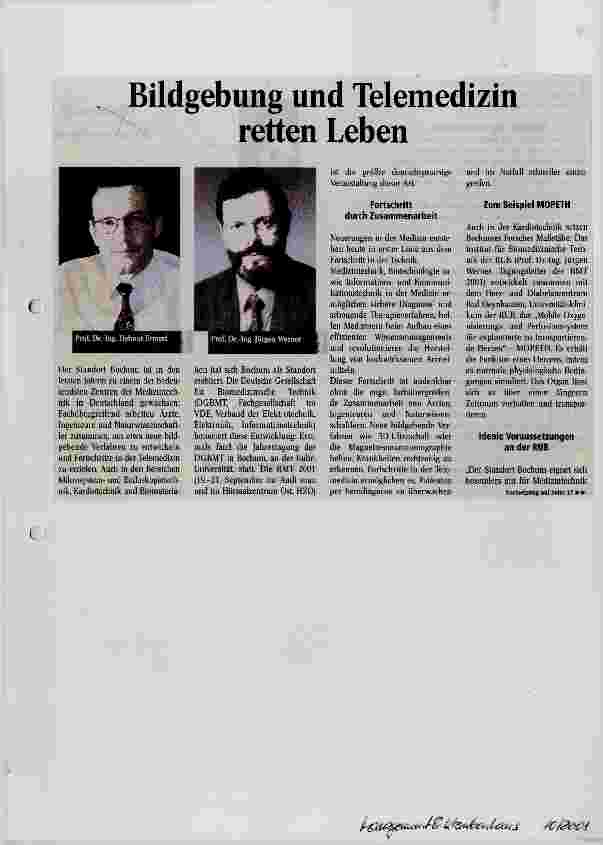 Vorschauseite 1: Bildgebung und Telemedizin retten Leben