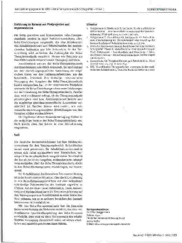 Vorschauseite 5: Das Leitlinienprogramm der Deutschen Rentenversicherung