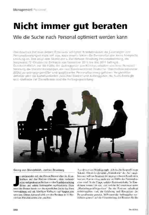 Vorschauseite 1: Nicht immer gut beraten