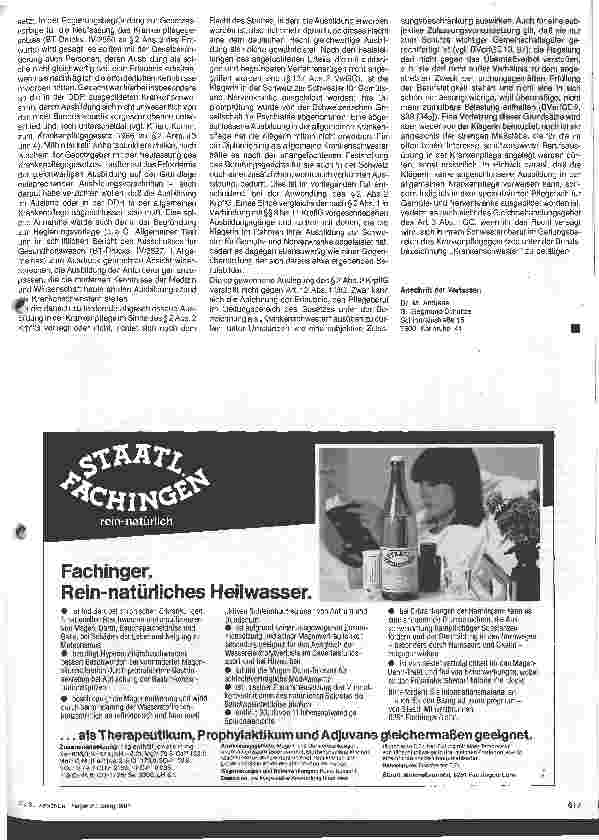 Vorschauseite 2: Wann berechtigt eine Ausbildung im Ausland zum Führen der Berufsbezeichnung Krankenschwester