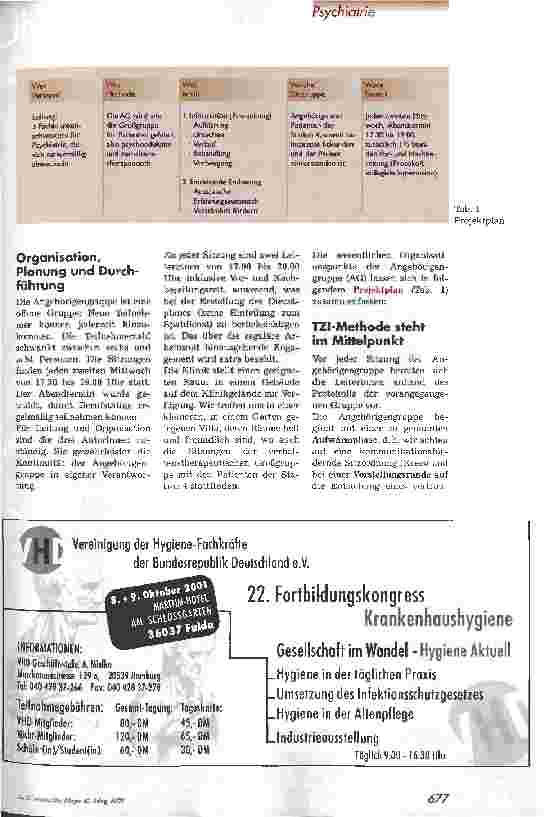 Vorschauseite 3: Die Angehörigengruppe auf einer Psychiatriestation