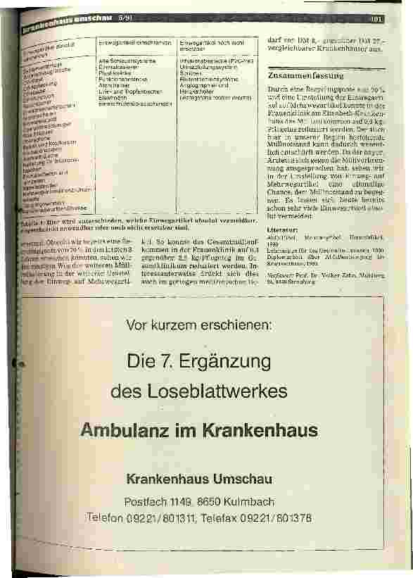 Vorschauseite 2: Mehrwegstatt Einwegartikeln sparen Kosten und lassen Müllberge schrumpfen