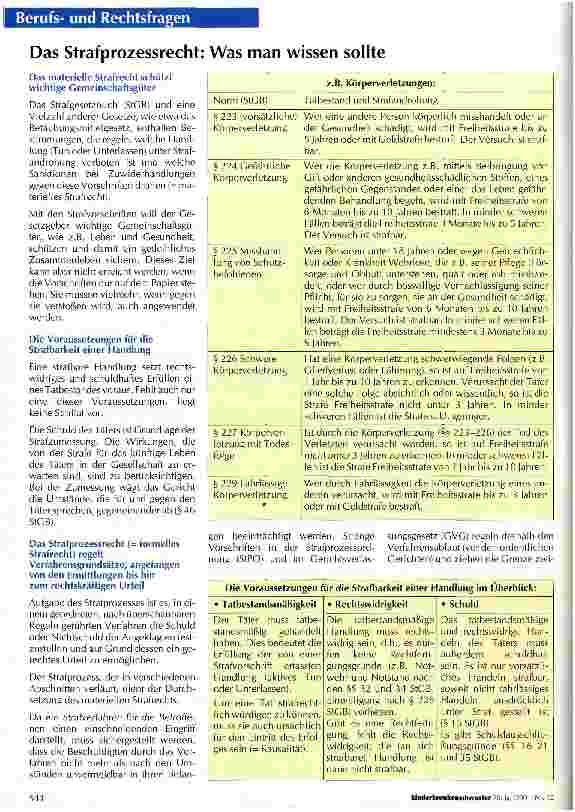 Vorschauseite 1: Das Strafprozessrecht: Was man wissen sollte