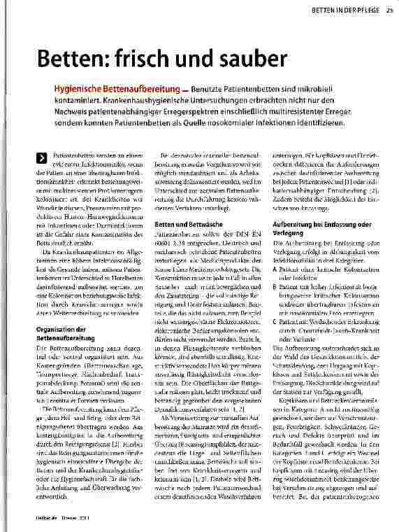 Vorschauseite 1: Betten: frisch und sauber