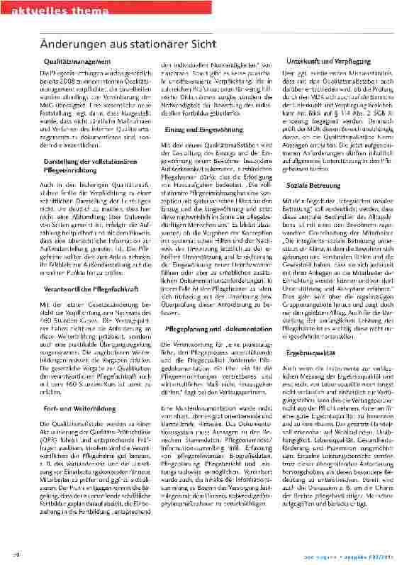 Vorschauseite 3: Qualitätsgrundsätze und Maßstäbe in der Pflege