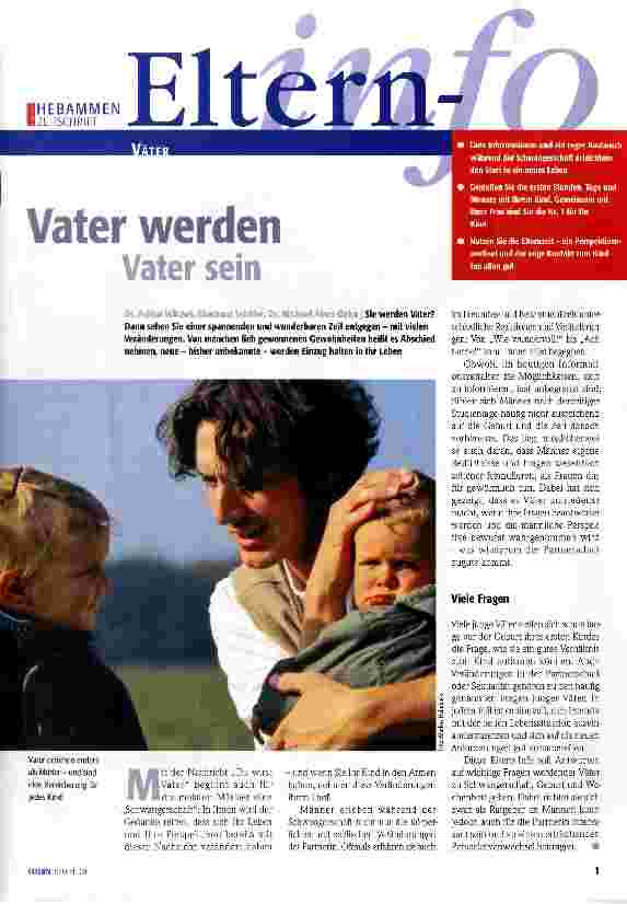 Vorschauseite 1: Vater werden Vater sein