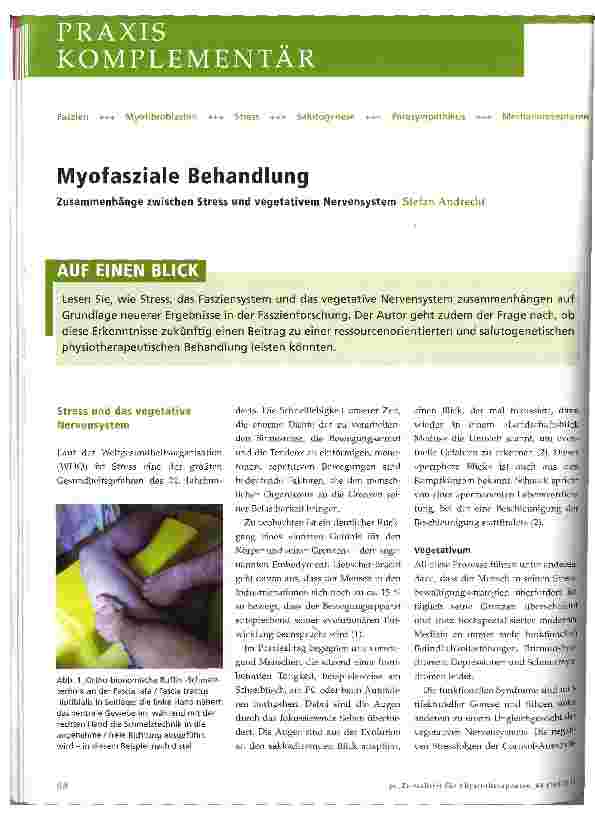 Vorschauseite 1: Myofasziale Behandlung