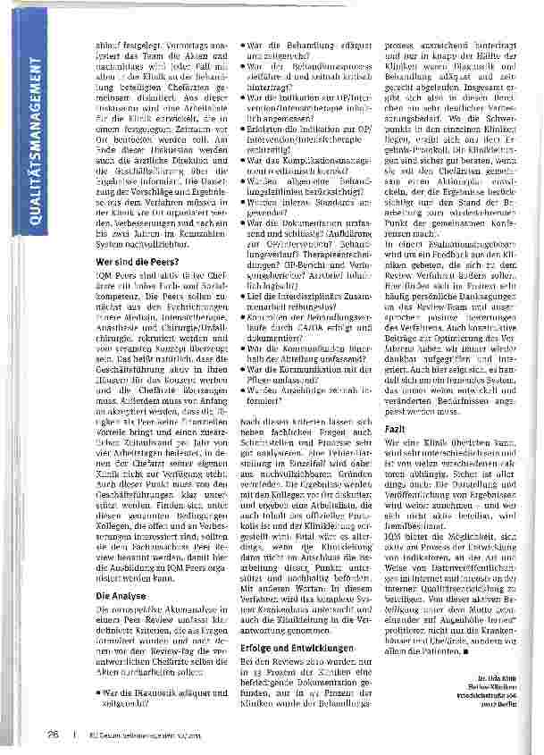 Vorschauseite 3: Das Peer Review Verfahren