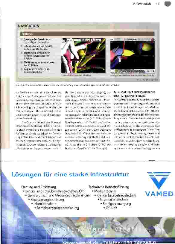 Vorschauseite 2: Zukünftige Entwicklungen in der Viszeralchirurgie