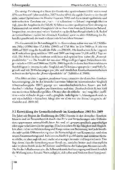 Vorschauseite 6: Wunsch und Wirklichkeit der berufsgruppenübergreifenden Kooperation im Krankenhaus